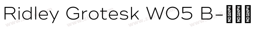 Ridley Grotesk W05 B字体转换 Ridley Grotesk W05 B字体转换